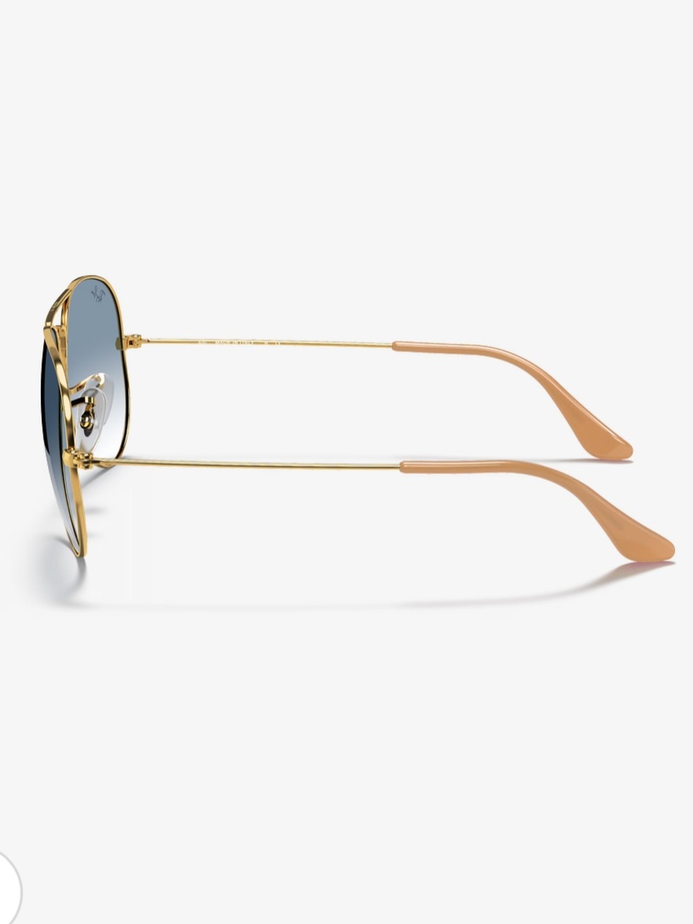 Ray-Ban Blue Gradient Lenses with Gold Aviator Frame - Picture 3 of 8